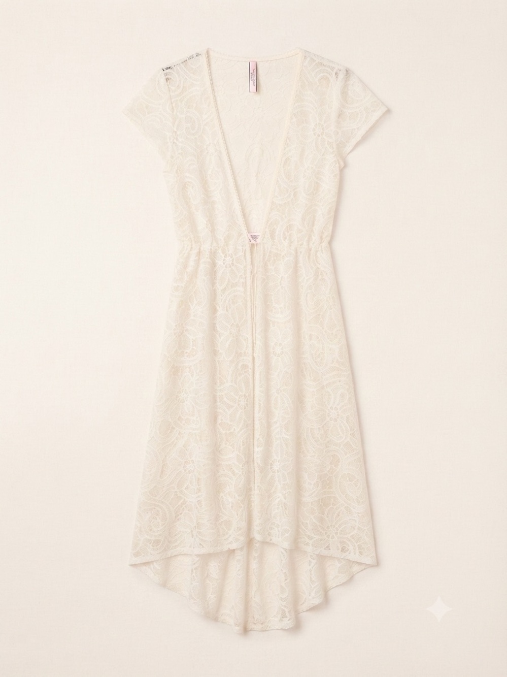 Victoria's Secret Cream Lace High-Low Dress